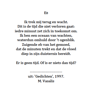 Gedicht 'Eb' M. Vasalis