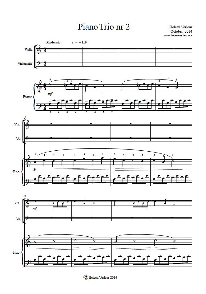 Piano Trio 2 page 1
