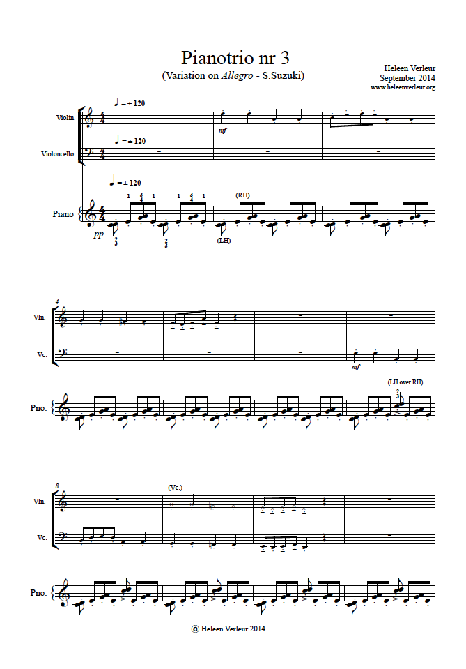 Piano Trio 3 page 1