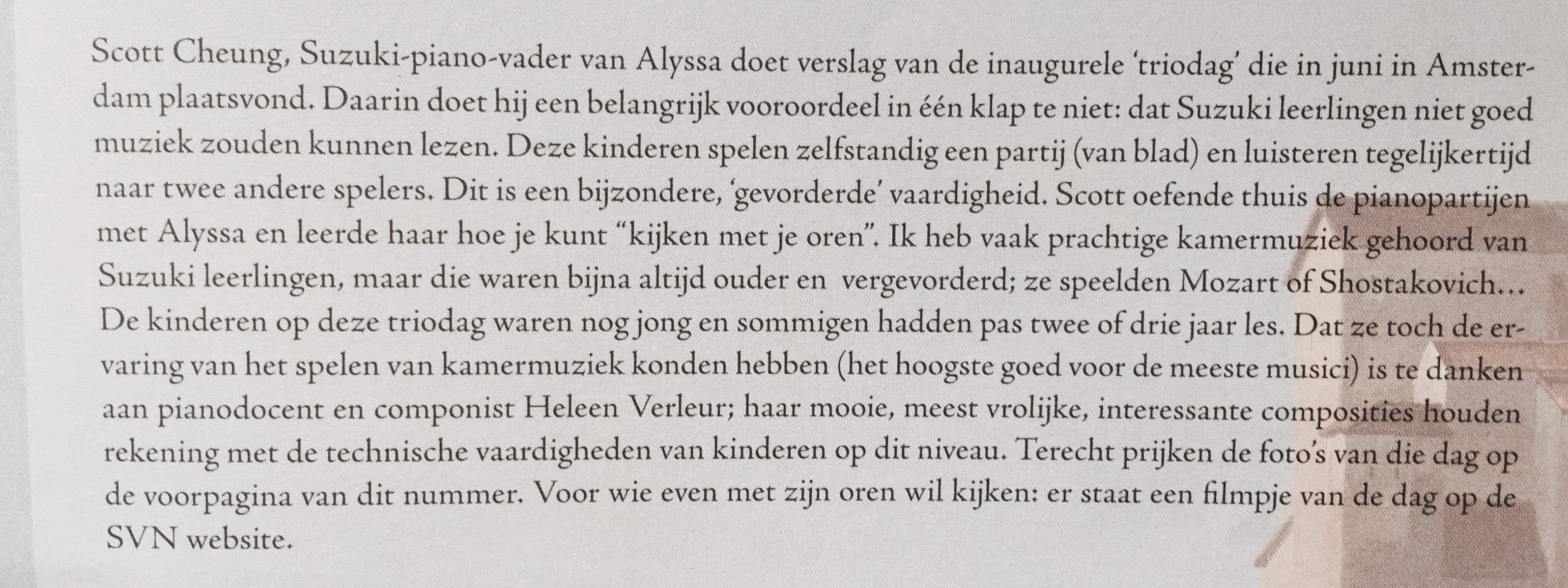 Inleiding door voorzitter SVN Karen Lavie