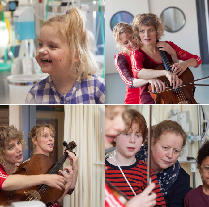 Muziek aan bed in actie