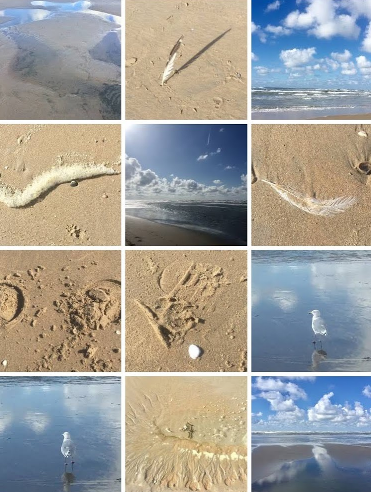 Deze foto's maakte ik laatst op het strand