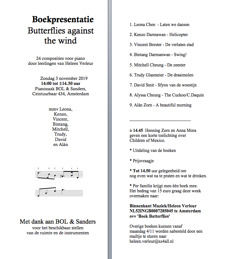Concert 1 om 14 uur