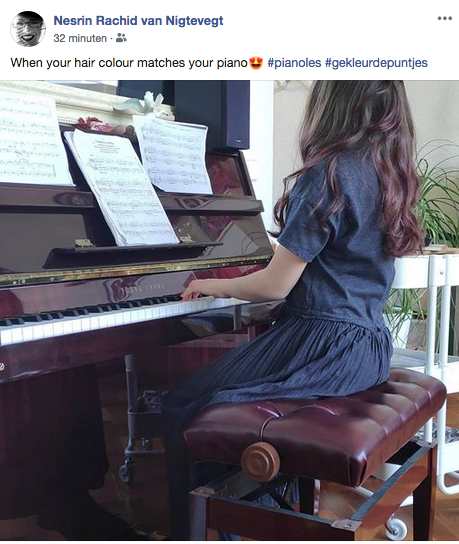 Leonora's online les op Facebook